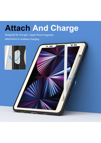 iPad Pro 11 Inç Tablet Kılıfı Çok Fonksiyonlu Apple Tablet Kılıfı (Yurt Dışından) modelleri
