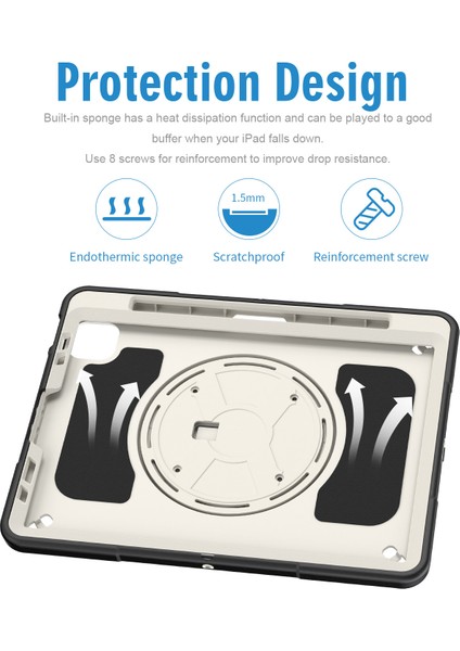 iPad Pro 11 Inç Tablet Kılıfı Çok Fonksiyonlu Apple Tablet Kılıfı (Yurt Dışından) indirimleri