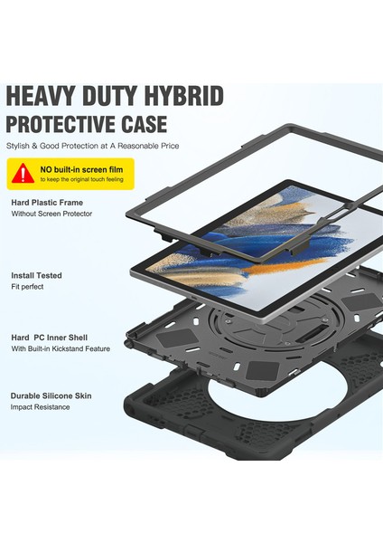 Samsung A8 10. 5 Inç Samsung SM-X20 5c Omuz Askısı Deri Kılıf X200 Düşmeye Dayanıklı Tablet Pc Kılıfı (Yurt Dışından) modelleri