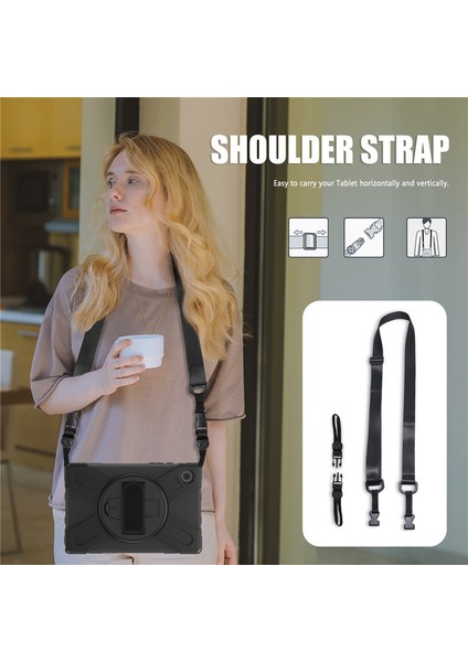 Samsung A8 10. 5 Inç Samsung SM-X20 5c Omuz Askısı Deri Kılıf X200 Düşmeye Dayanıklı Tablet Pc Kılıfı (Yurt Dışından) fırsatları