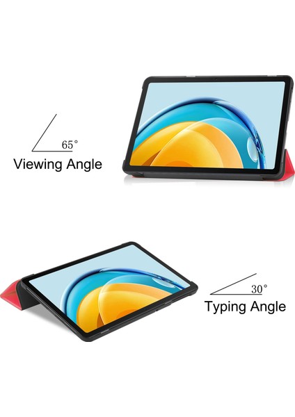 Huawei Matepad Se 10. 4 Üç Katlı Voltaj Ultra Ince Düşmeye Dayanıklı Tablet Kılıfı (Yurt Dışından) fiyatları