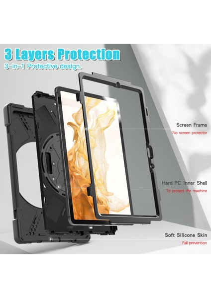 Samsung 2022 Tab S8 Deri Çanta X700/X706 Tablet Kılıfı S7 Deri Çanta T870 Dirsek 11 Inç Koruyucu Kılıf (Yurt Dışından) fırsatları