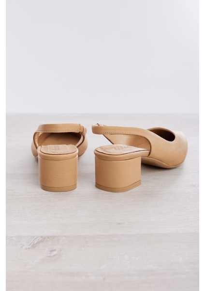 Kısa Topuk Hakiki Deri Kadın Topuklu Ayakkabı modelleri