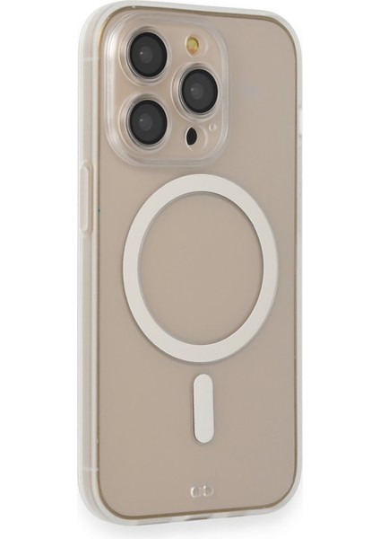 iPhone 13 Pro Için Magsafe Manyetik Darbeye Dayanıklı Yarı Esnek Plastik Tpu Mat Kılıf - AL8118