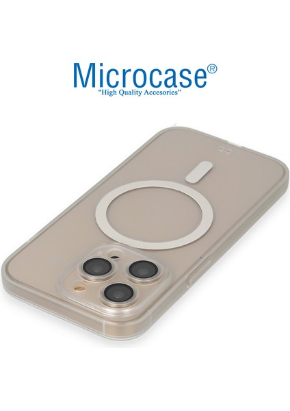 iPhone 13 Pro Için Magsafe Manyetik Darbeye Dayanıklı Yarı Esnek Plastik Tpu Mat Kılıf - AL8118