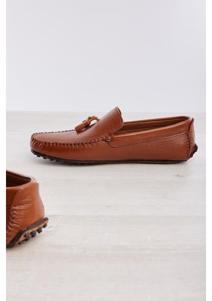 Püsküllü Hakiki Deri Erkek Casual Ayakkabı