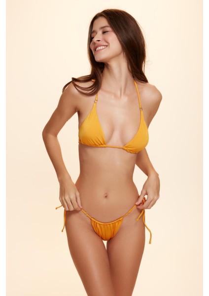 Aqua Üçgen Bikini Tek Üst Sarı 229104