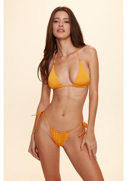 Aqua Üçgen Bikini Tek Üst Sarı 229104