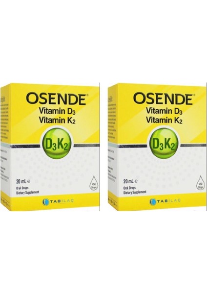 D3 K2 20 Ml Damla 2 Adet 7693429556437