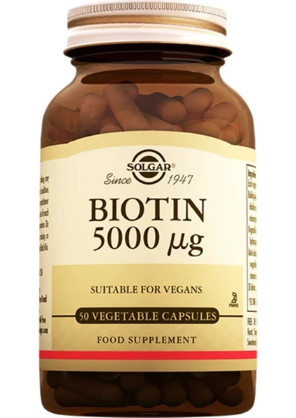 Biotin 5000 Mcg 50 Kapsul 033984003132