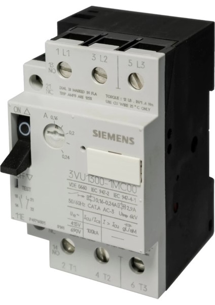 3VU1300-1MC00 25A Motor Koruma Için Devre Kesici, Iletişim 1na 1nk