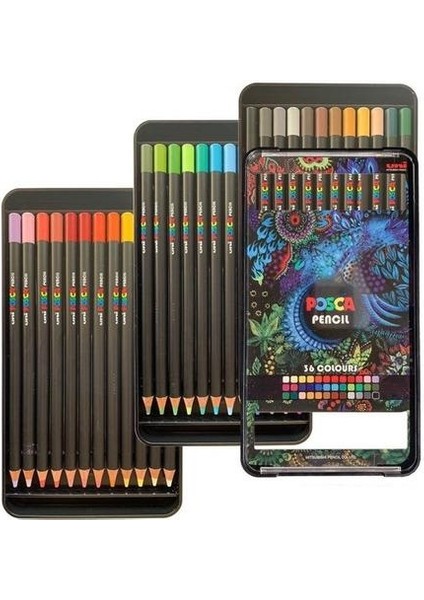 Posca Pastel Boya Kalemi 36'lı Kalem Kutu Set