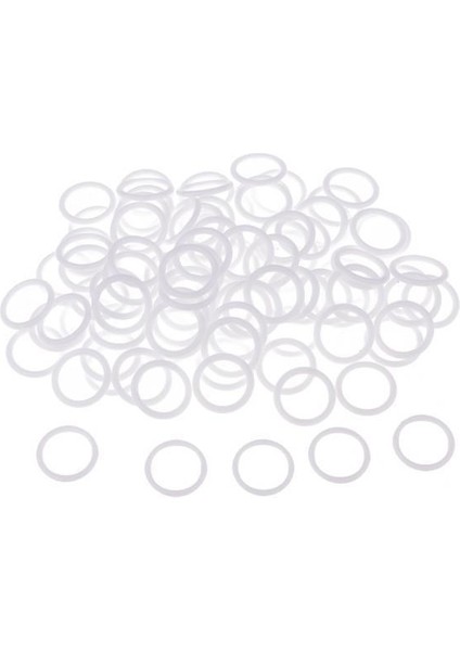 4X100PCS Naylon Sütyen Kayışı Tankütör Kaydırıcı O Ring Lingerie Dikiş El Sanatları Beyaz 4 Pc (Yurt Dışından)