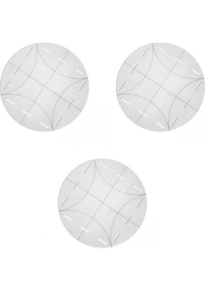 3x Yoksulluk Cetveli Ölçüm Aracı Şablon Kesme Eğrisi Şablonu Kılavuzu Aracı (Yurt Dışından)