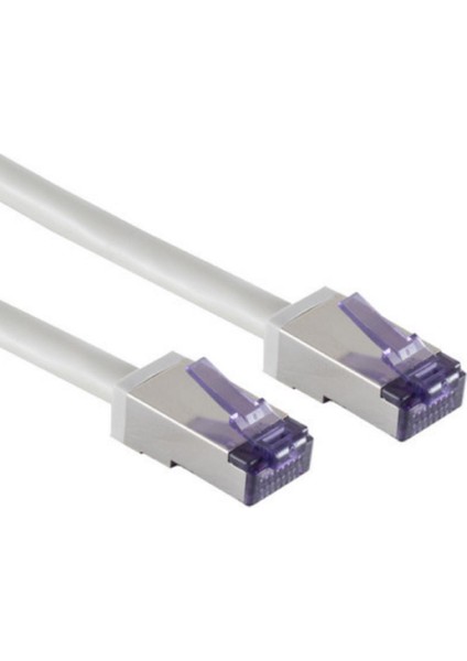 CAT6A S/ftp Süper Esnek Kablo 15 Cm-Gri