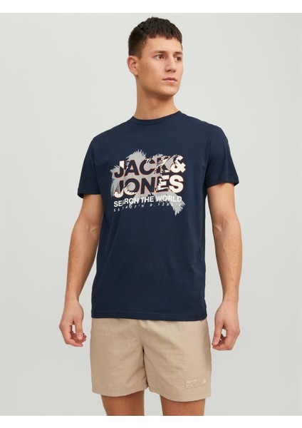 Jack & Jones Jcomarina Tee Ss Crew Neck Erkek T-Shirt