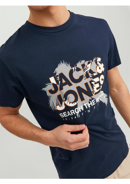 Jack & Jones Jcomarina Tee Ss Crew Neck Erkek T-Shirt