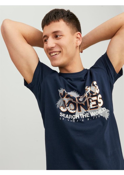 Jack & Jones Jcomarina Tee Ss Crew Neck Erkek T-Shirt