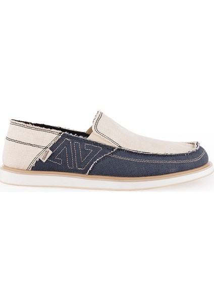 Linen Espadril 1331 Keten Erkek Ayakkabı Lacivert