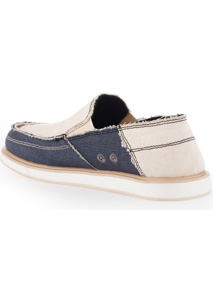 Linen Espadril 1331 Keten Erkek Ayakkabı Lacivert