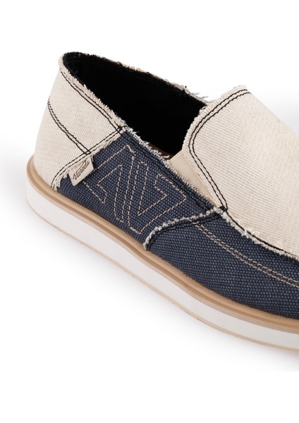 Linen Espadril 1331 Keten Erkek Ayakkabı Lacivert