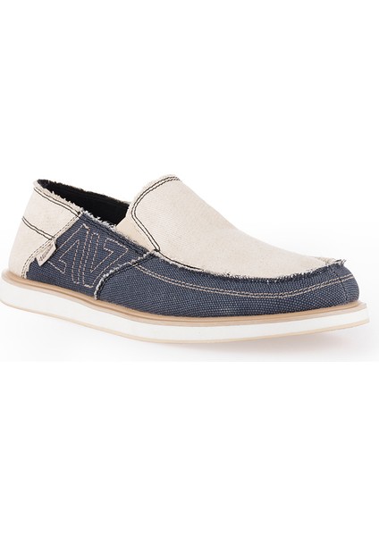 Linen Espadril 1331 Keten Erkek Ayakkabı Lacivert