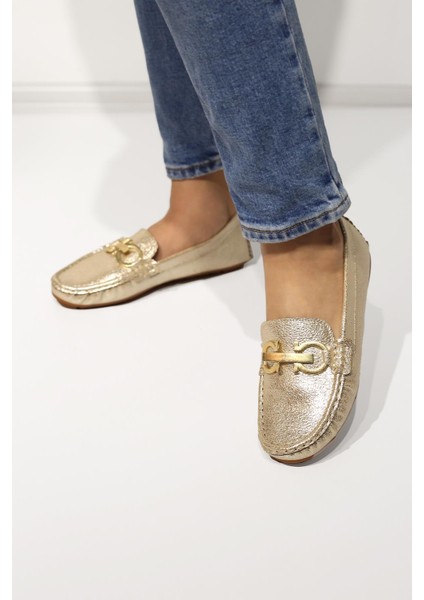 Barlina Kadın Ayakkabı Altın modelleri