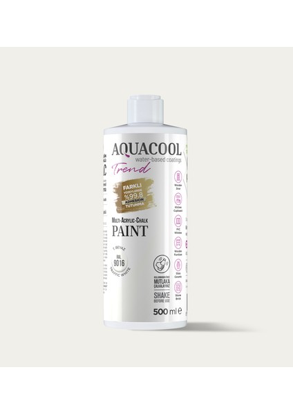 Trend Mac Boya Ral 9016 T. Beyaz - 500 ml