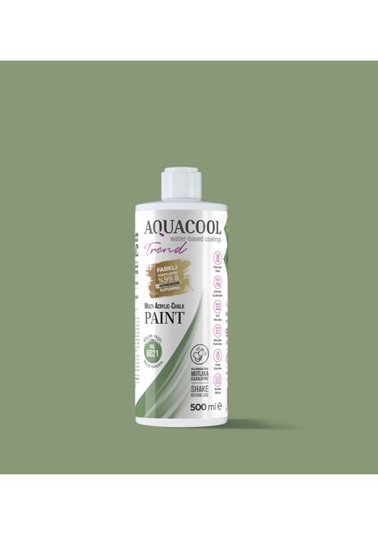 Trend Mac Boya Ral 6021 Soluk Yeşil - 500 ml