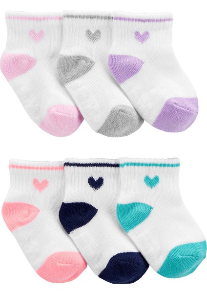 Küçük Kız Çocuk Çorap Set 6'lı Paket