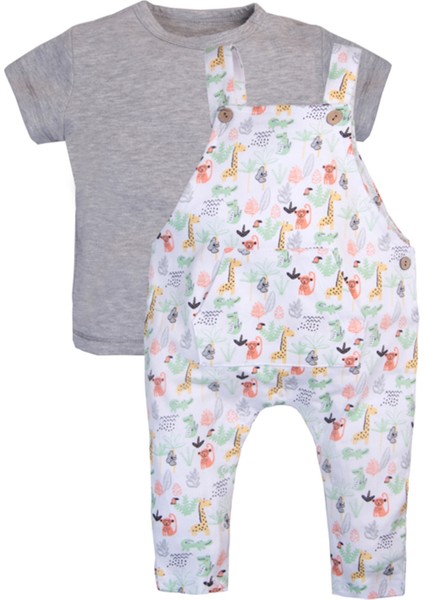 Erkek Bebek Salopet Set