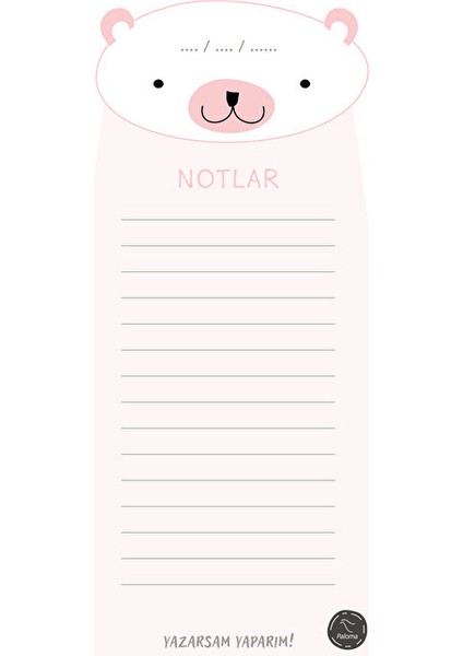 Paloma Ayıcıklı Notlar Bloknot
