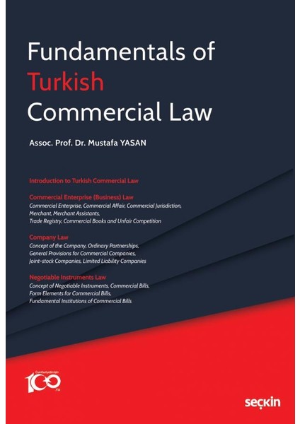 Fundamentals Of Turkish Commercial Law