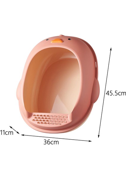 Yüksek Taraflı Kedi Kumu Kutusu Lazımlık Tuvalet Kedi Küçük Hayvanlar Için Pembe (Yurt Dışından) modelleri