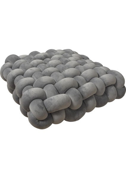 Düğüm Yastığı Büyük Dekoratif Atma Yastığı Gri (Yurt Dışından) fiyatları