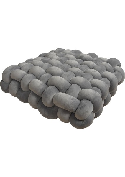 Düğüm Yastığı Büyük Dekoratif Atma Yastığı Gri (Yurt Dışından) indirimleri