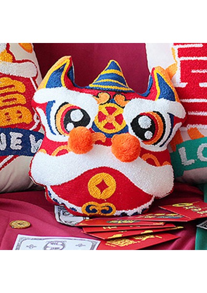 Nakış Yastığı Kılıfı Oturma Odası Için Çin Yeni Yılı 42CM (Yurt Dışından) fiyatları