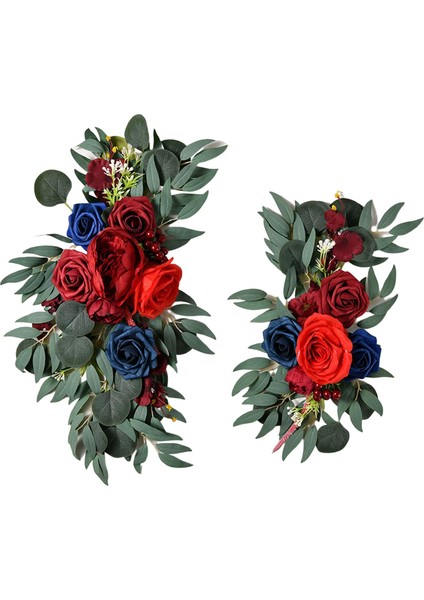 Düğün Kemeri Çiçekler El Yapımı Yeşil Yapraklar Çiçek Swag Zemin Centerpiece Style C (Yurt Dışından)