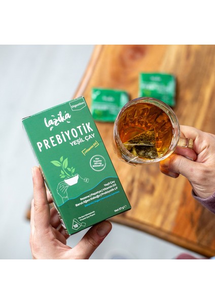 Prebiyotik Yeşil Çay 18'li Piramit Poşet fiyatları