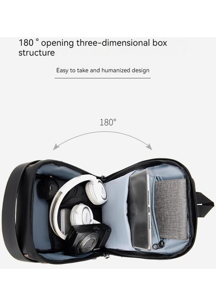 Erkek Omuz USB Şarj Portu Göğüs Çantası (Yurt Dışından) modelleri