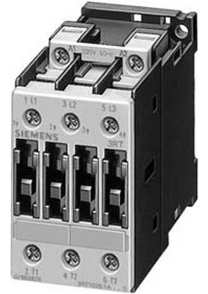 3RT1025-1BG40 Güç Kontaktörü Ac-3 17 A, 7.5 Kw / 400 V 125 V Dc