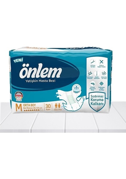 Yetişkin Hasta Bezi M Beden 1 Paket 30 Adet