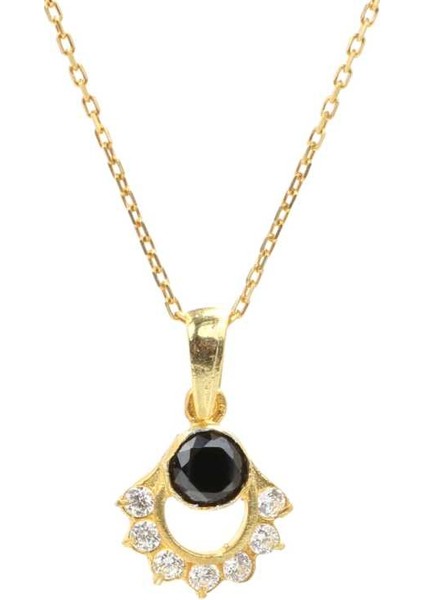 925 Ayar Gümüş Nişane Tasarım Garnet Taşlı Kolye modelleri