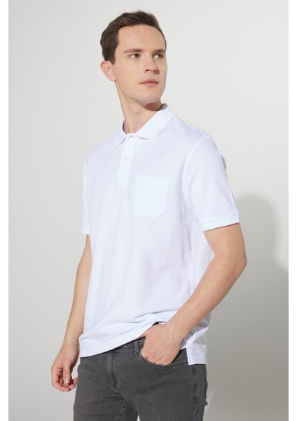 Comfort Fit Rahat Kesim Pamuk Polo Yaka Tişört modelleri