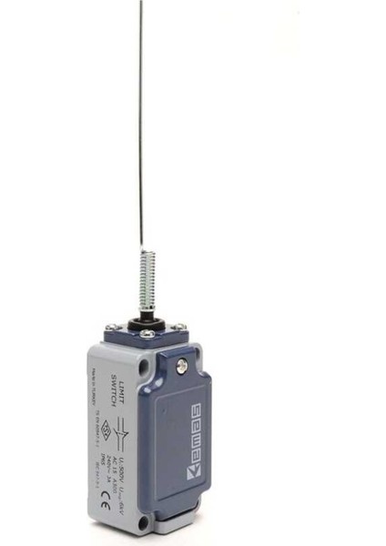 L52K13SOM101 L52 Metal Gövde 2 mm Sivri Metal Uç Metal Yay Kol Ani Hareketli 1no+1nc Sınır Şalter