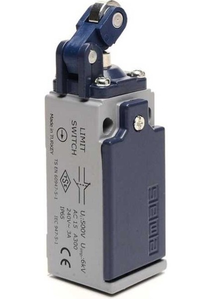 L51K13MIM311 L51 Metal Gövde 14 mm Metal Makaralı Manivela Ani Hareketli 1no+1nc Sınır Şalter