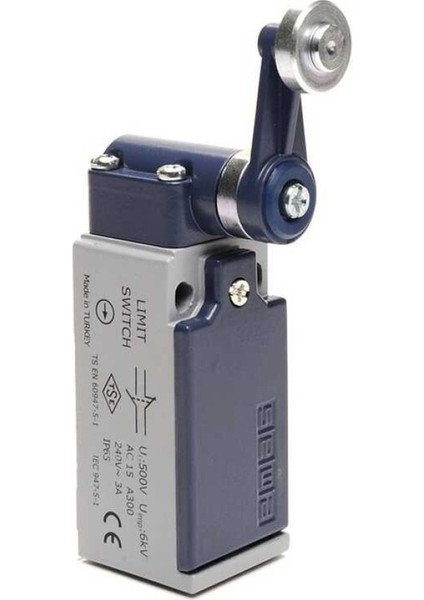 L51K13MEM121 L51 Metal Gövde 18 mm Metal Kollu Makara Ani Hareketli 1no+1nc Sınır Şalter