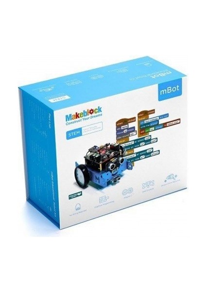Roba Makeblock Mbot V1.1 Bluetooth Kiti Mavi Stem Eğitim Robotu Dünyanın En Çok Tercih Edilen