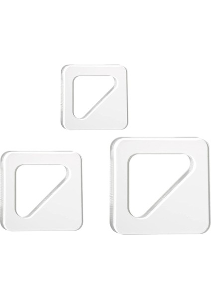 3pcs Temiz Akrilik Sap Kesme Tahtası Yönlendirici Şablonu, Üçgen Izleme Şablonları Kılavuz Araçları (Yurt Dışından) fiyatları