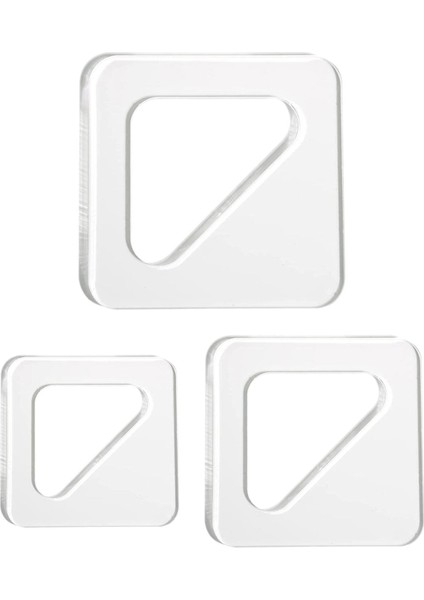 3pcs Temiz Akrilik Sap Kesme Tahtası Yönlendirici Şablonu, Üçgen Izleme Şablonları Kılavuz Araçları (Yurt Dışından) modelleri